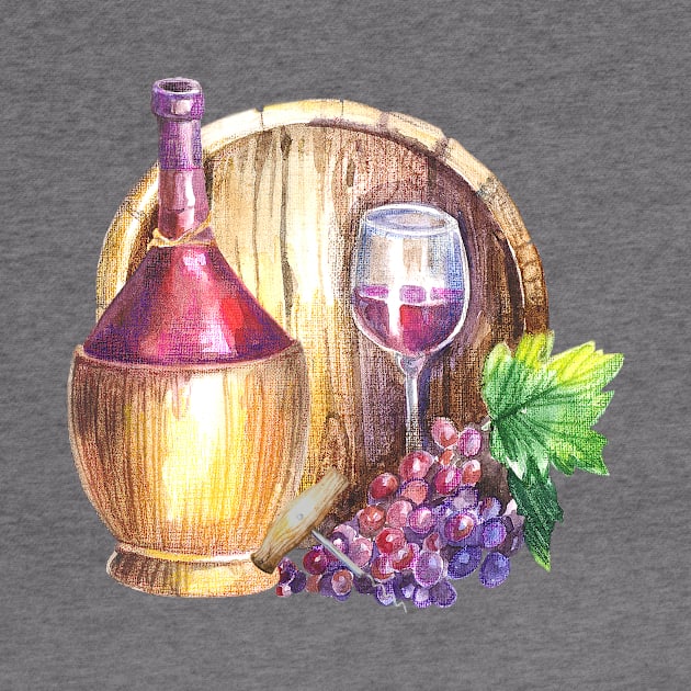 Wine Lover Design by ColorFlowCreations
